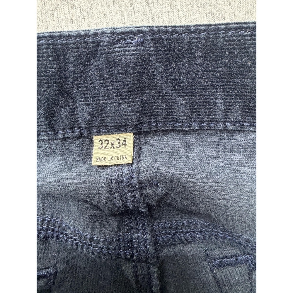 Todd Snyder Corduroy Pants Mens 32x33 Navy Stretch 5 Pocket Chino Casual - Picture 6 of 10